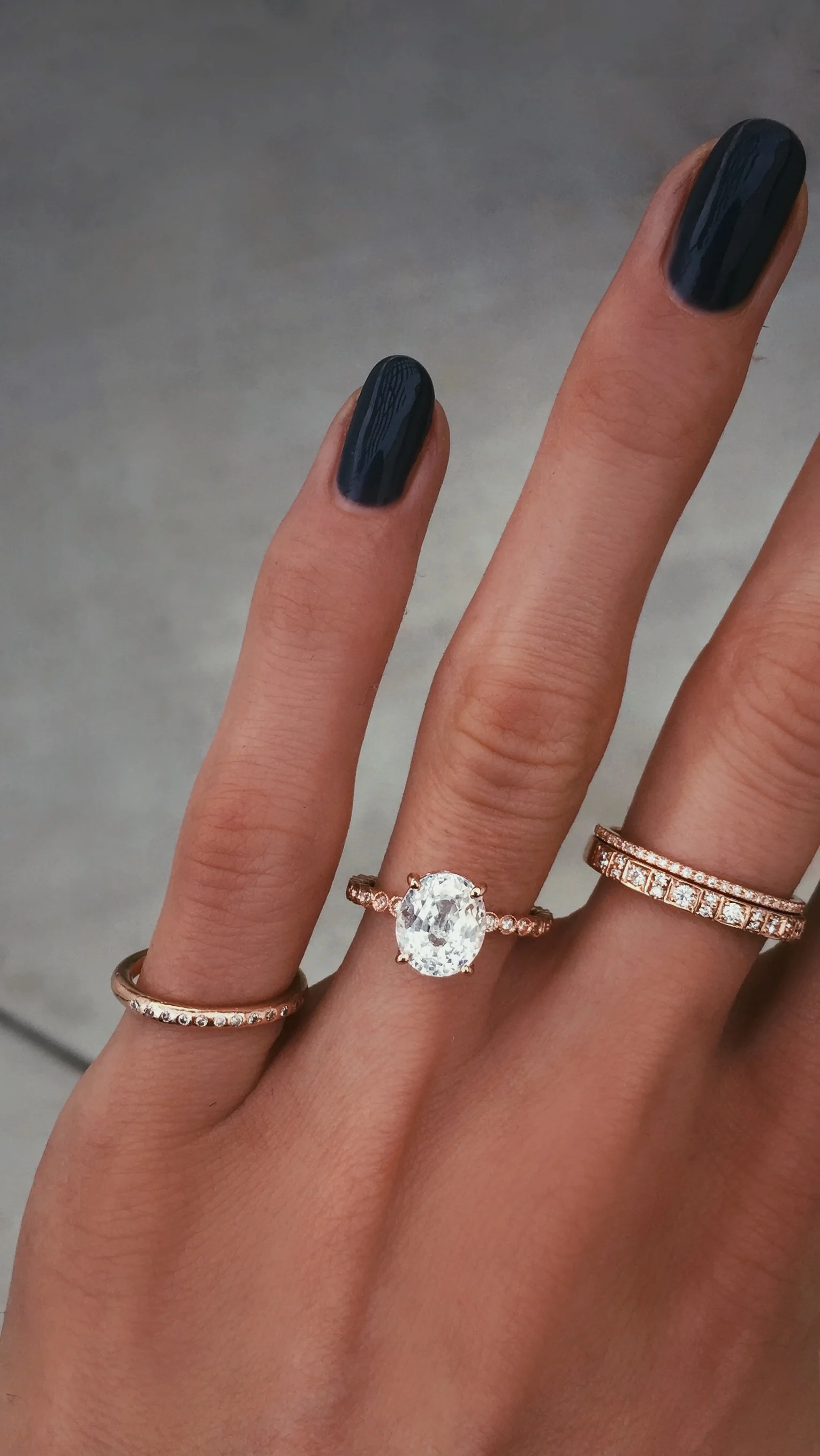 14kt gold and diamond bezel ring - Image 5