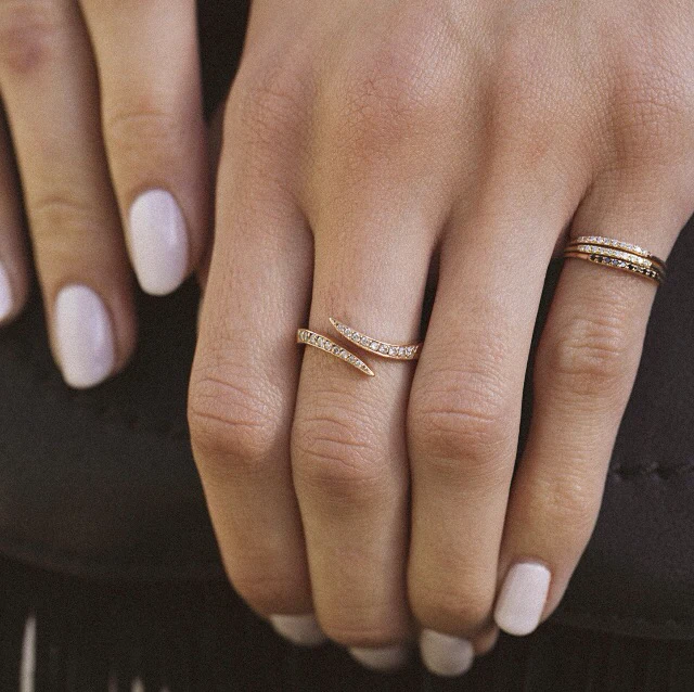 14kt gold and diamond Lusia ring - Image 4