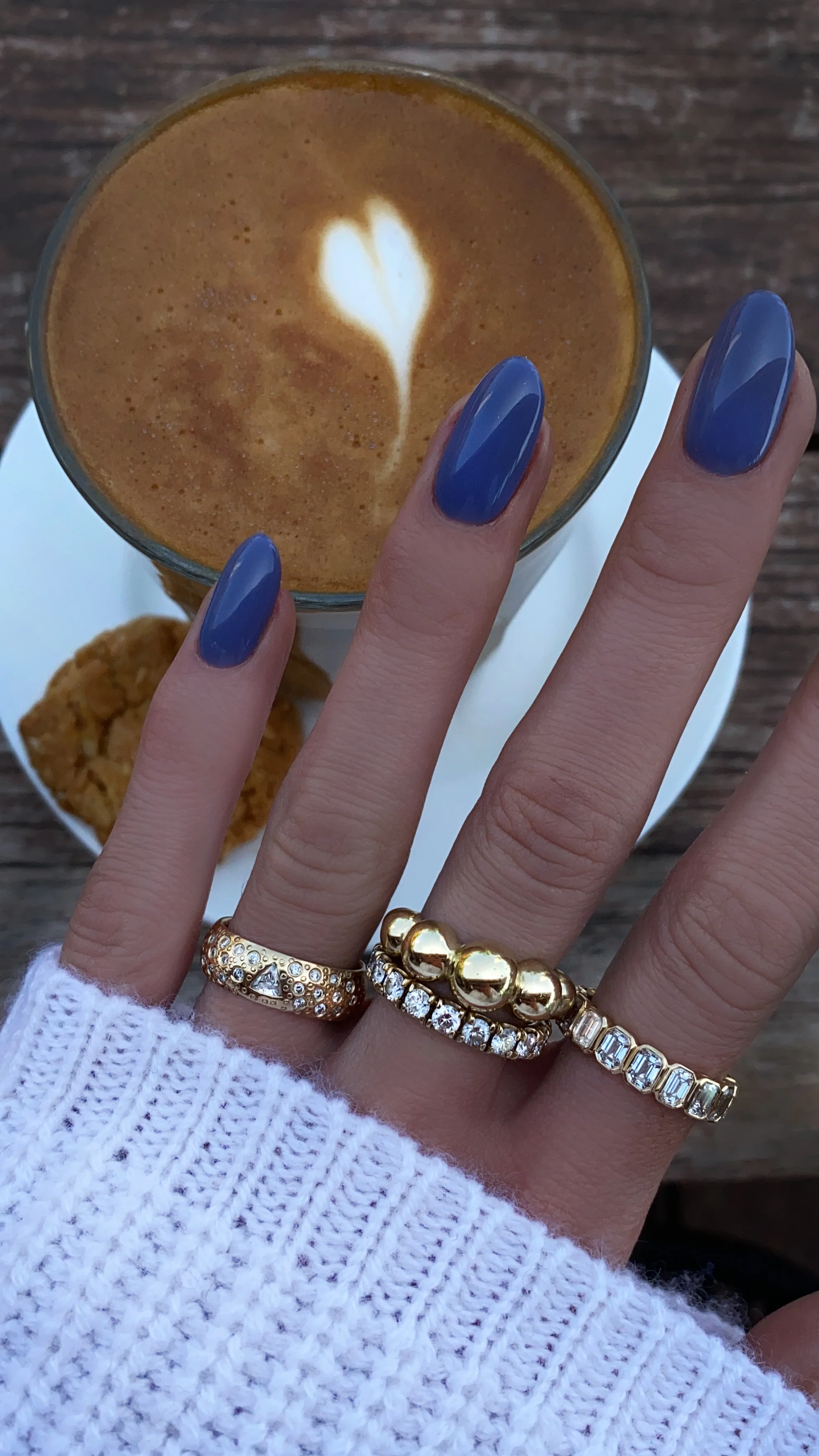 14kt gold and diamond Queen of Cosmos Constellation band - Image 7