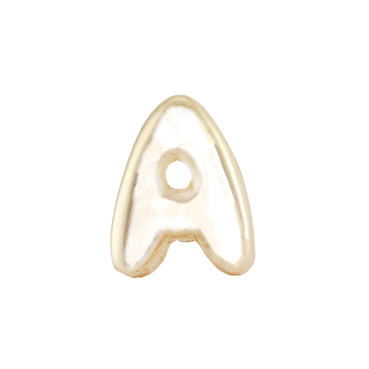 14kt gold diamond bubble initial stud earring - Image 3