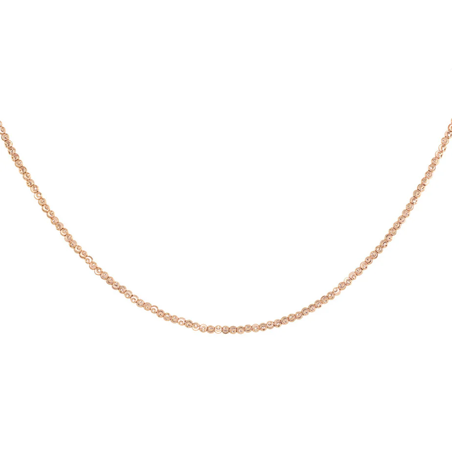 14kt gold full diamond cut beaded choker - Image 10