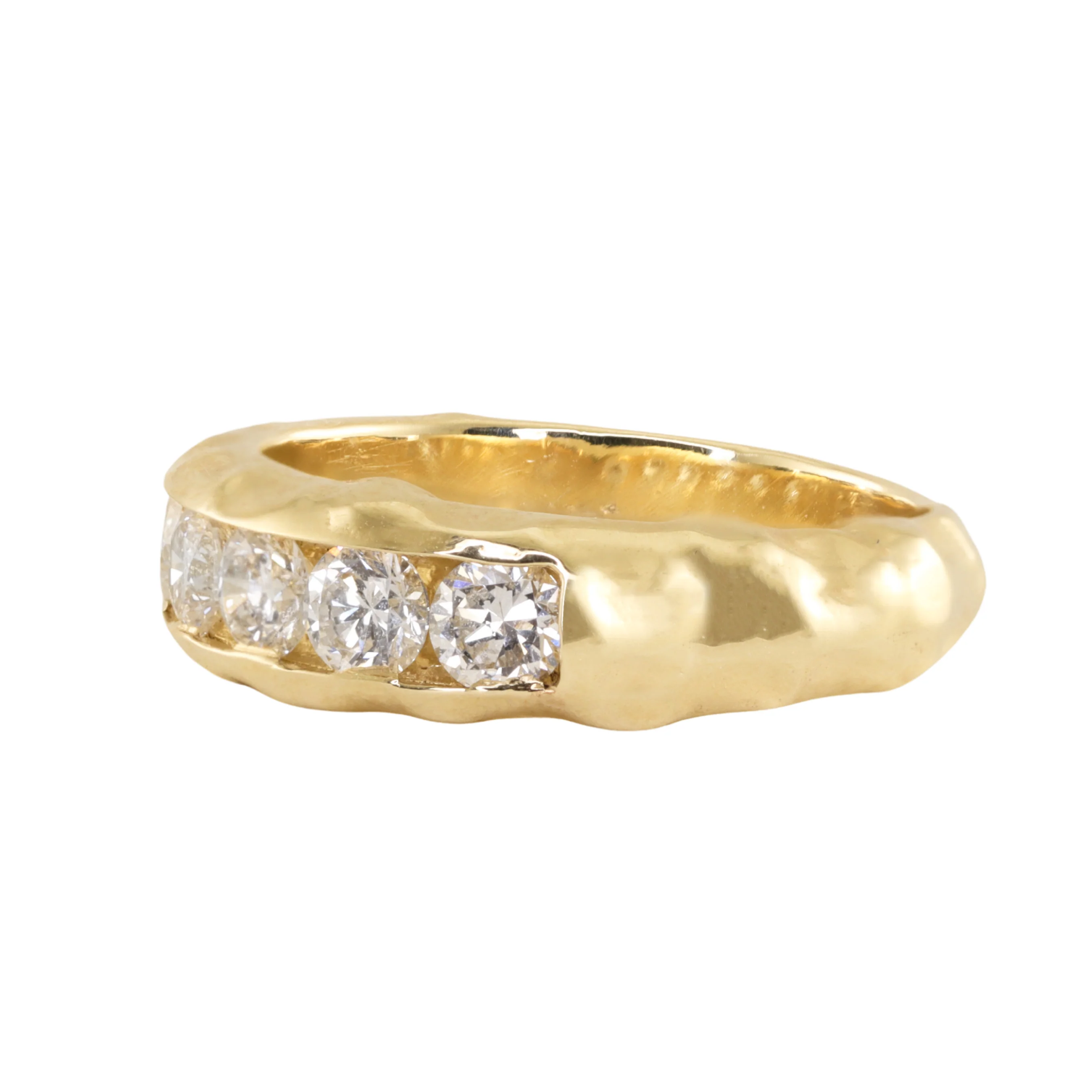 14kt gold diamond treasure band - Image 4