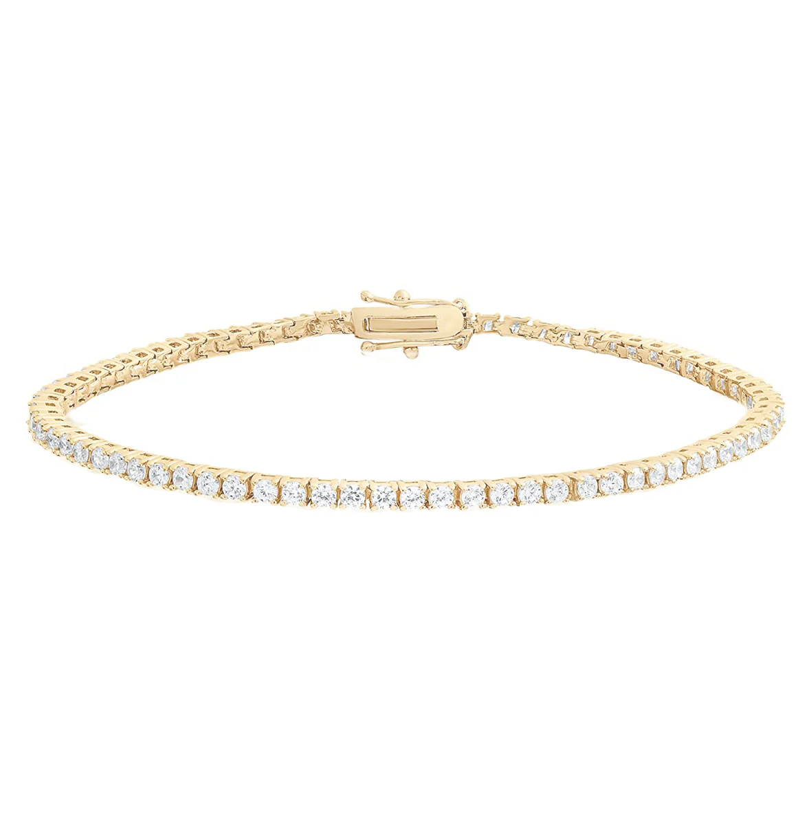 14kt gold whisper diamond tennis bracelet