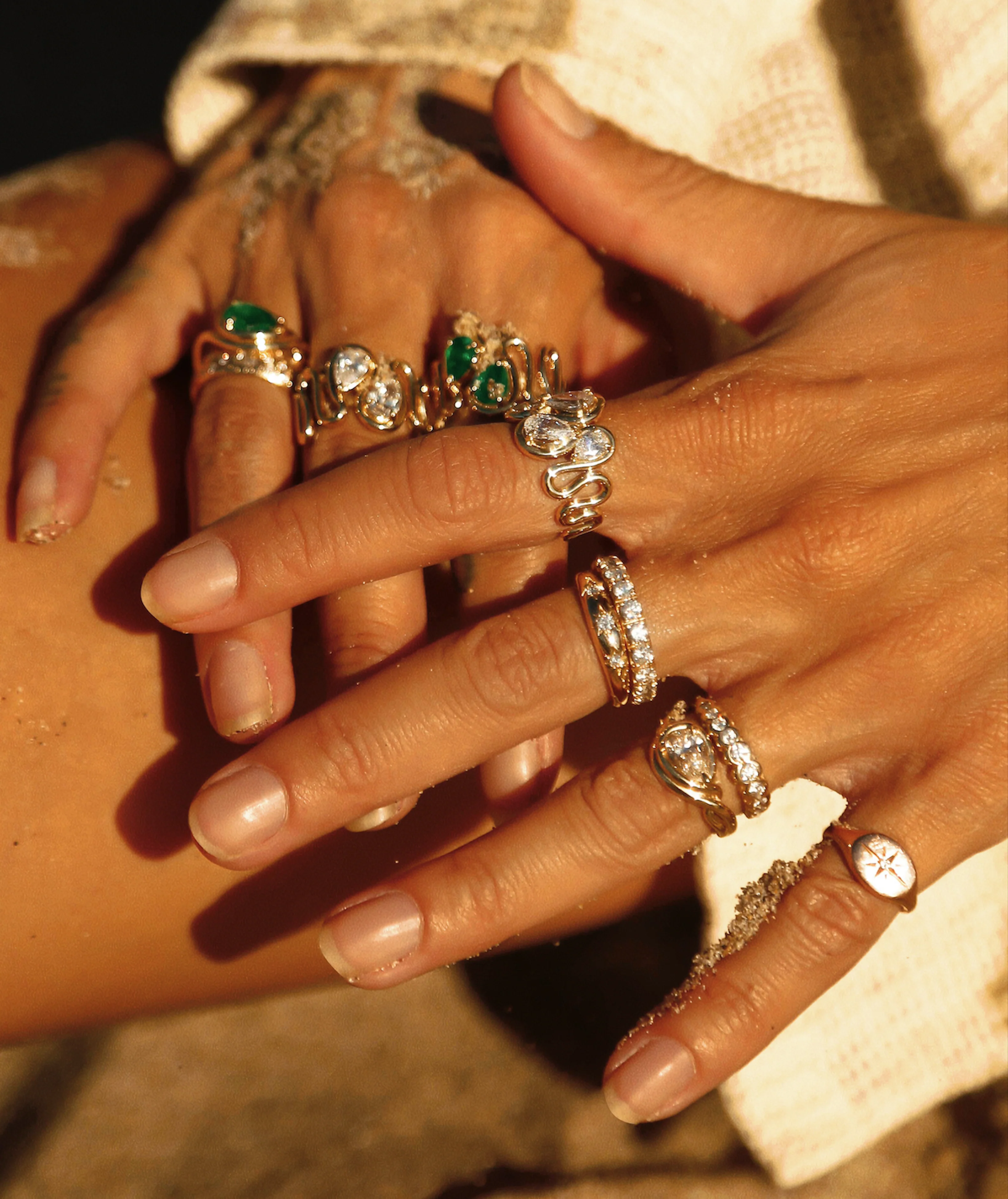 14kt gold four diamond Marea ring - Image 3