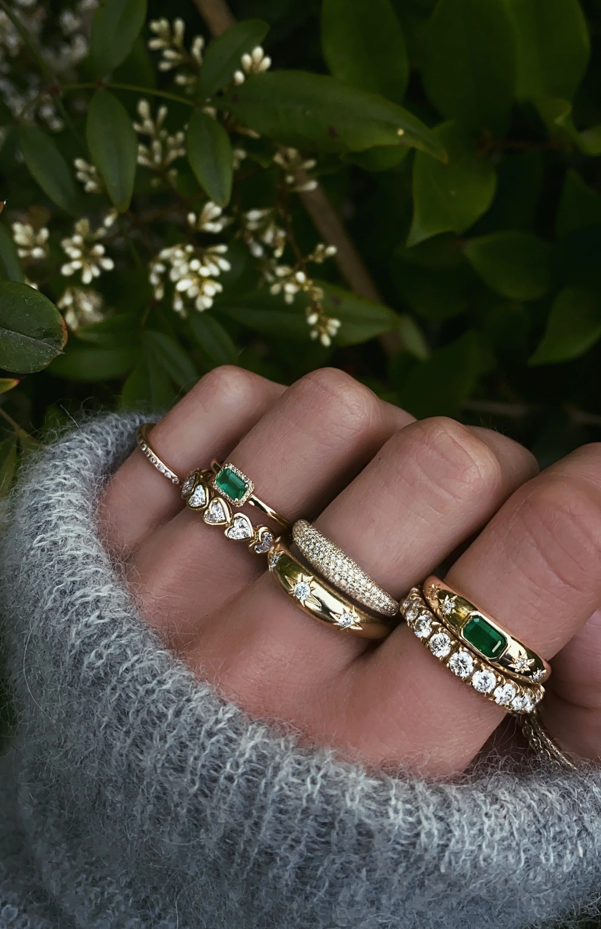 14kt gold full diamond dome ring - Image 3