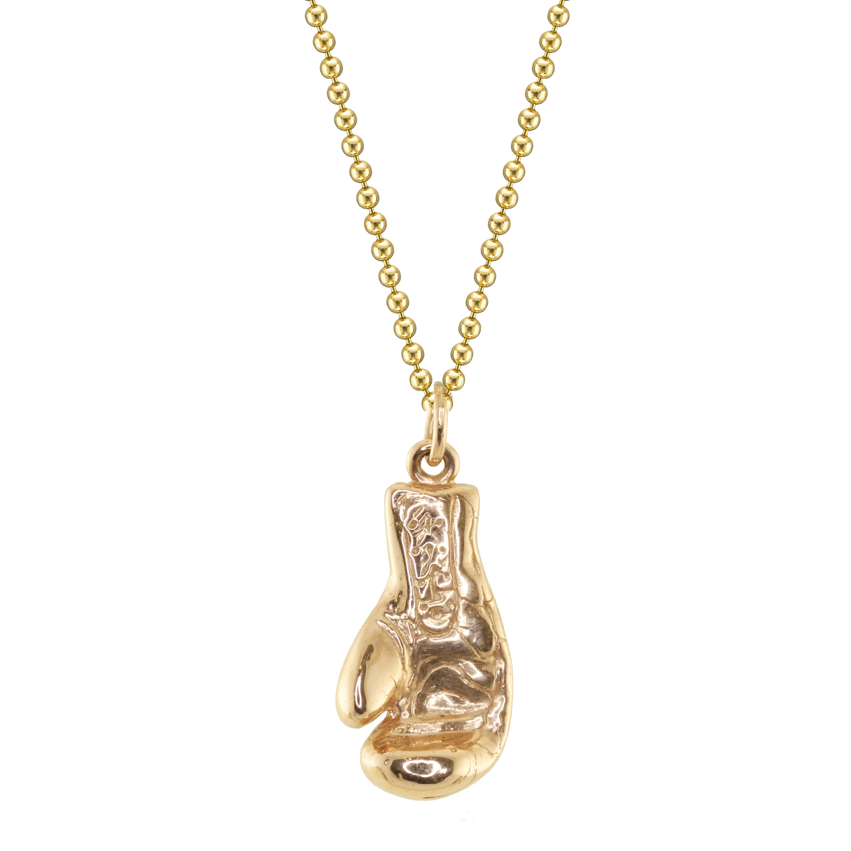 14kt golden glove necklace - Image 3