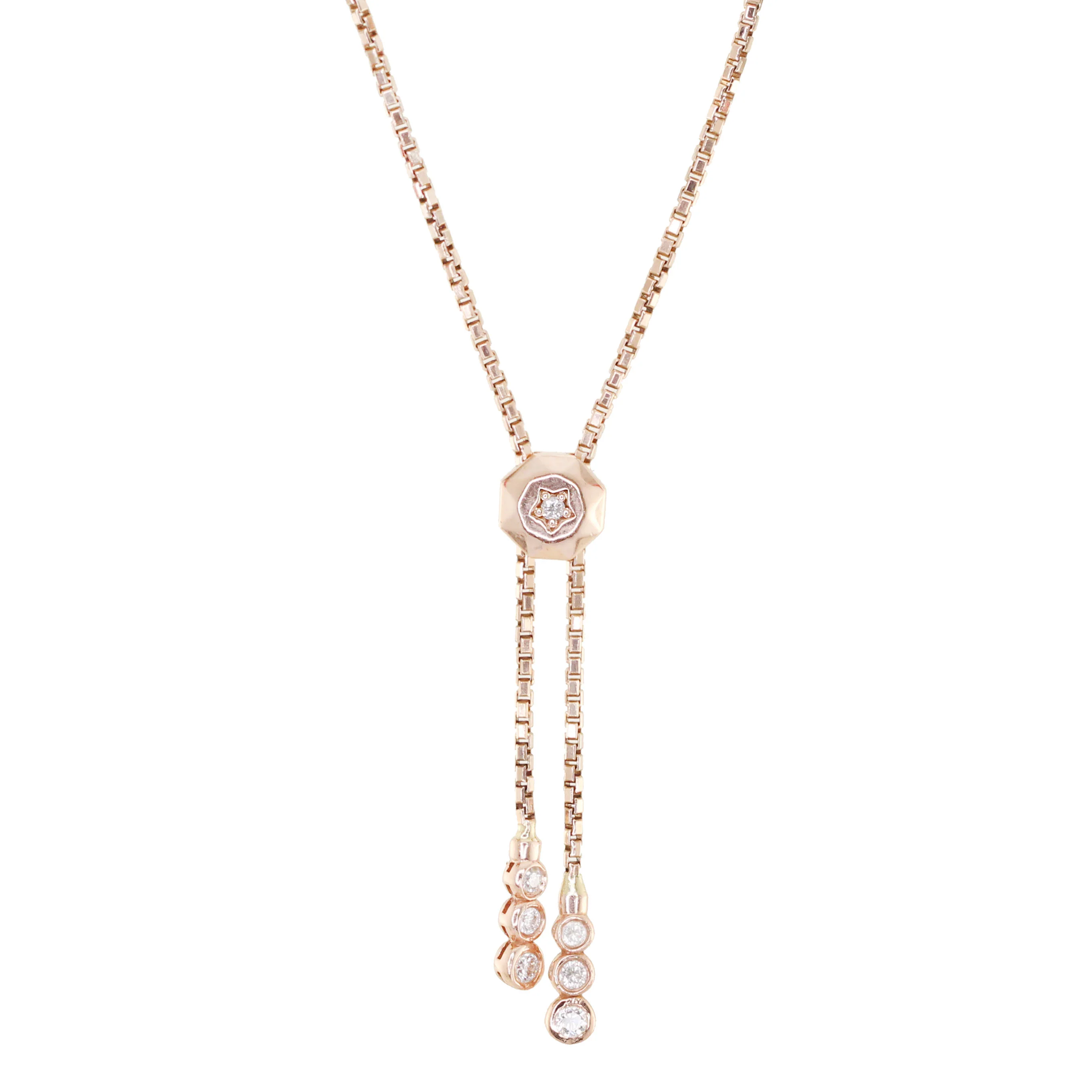 14kt graduated diamond bezel bracelet - Image 3